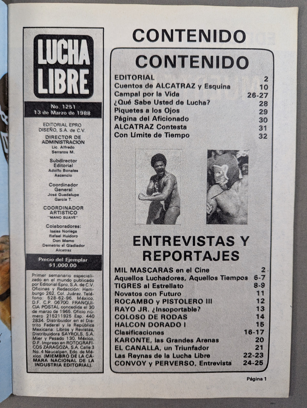 LUCHA LIBRE No.1251