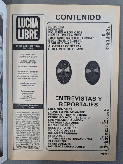 LUCHA LIBRE No.1256