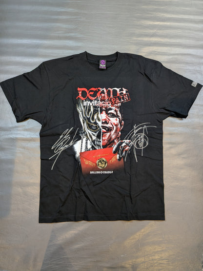 【直筆Wサイン入り】エル・デスペラード×葛西純「"DEATH PAIN" invitacional」Tシャツ①