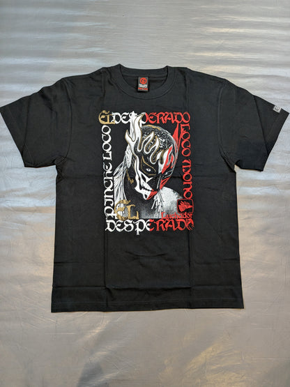 エル・デスペラード×ROLLING CRADLE コラボTシャツ⑦(ブラック×ホワイト×レッド)