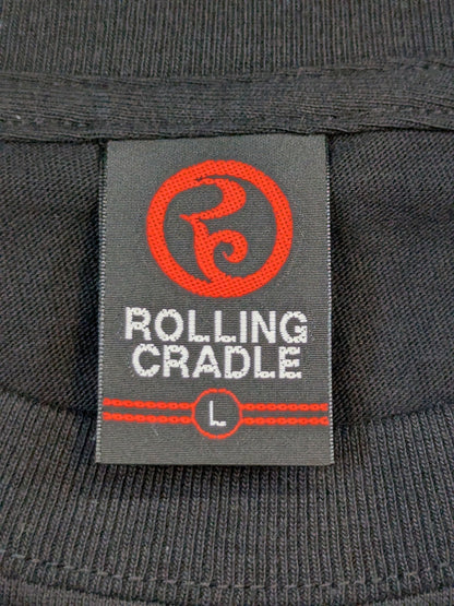 エル・デスペラード×ROLLING CRADLE コラボTシャツ⑦(ブラック×ホワイト×レッド)