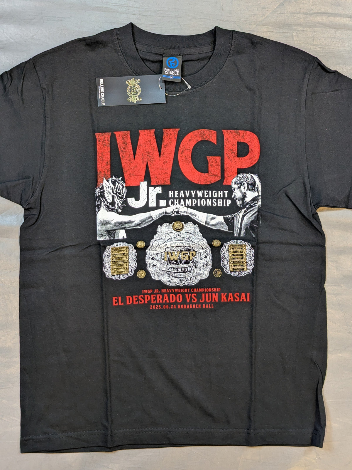 El Desperado ×Jun Kasai  "IWGP Jr. Heavyweight Championship envy respect" T-shirt