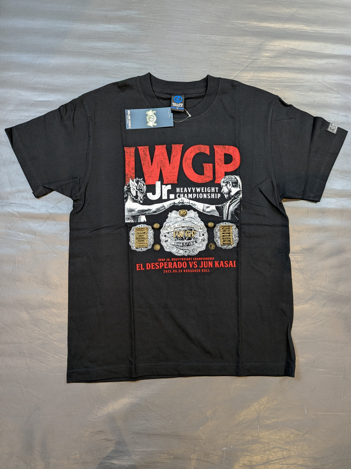 El Desperado ×Jun Kasai  "IWGP Jr. Heavyweight Championship envy respect" T-shirt