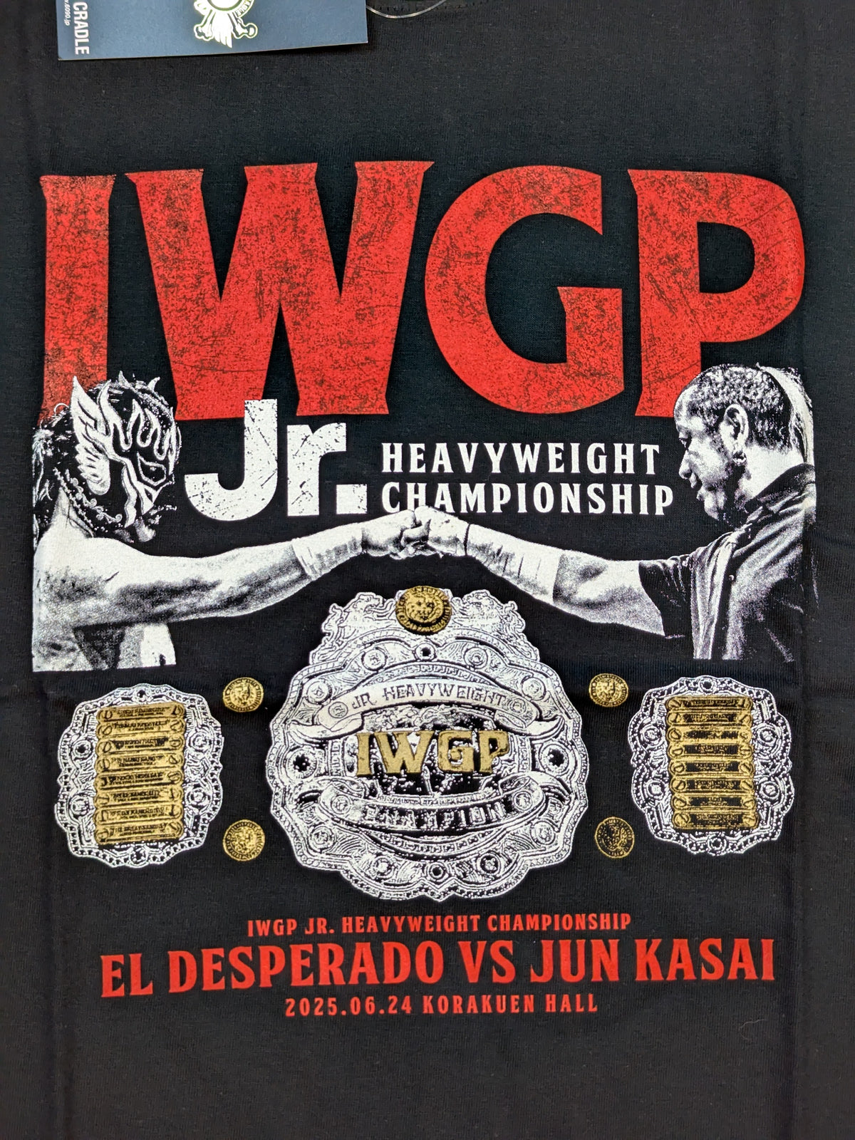 El Desperado ×Jun Kasai  "IWGP Jr. Heavyweight Championship envy respect" T-shirt