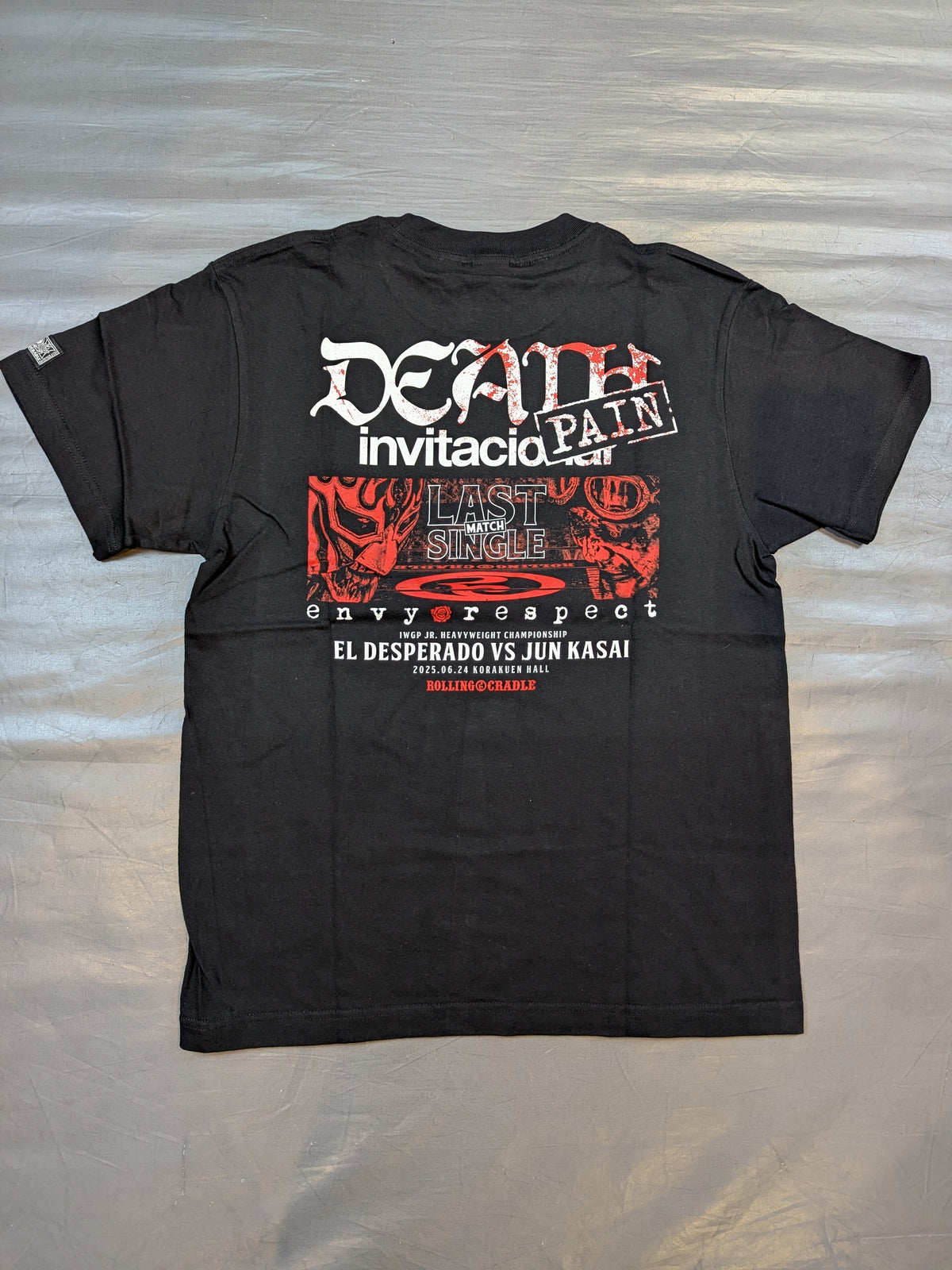 El Desperado ×Jun Kasai  "IWGP Jr. Heavyweight Championship envy respect" T-shirt