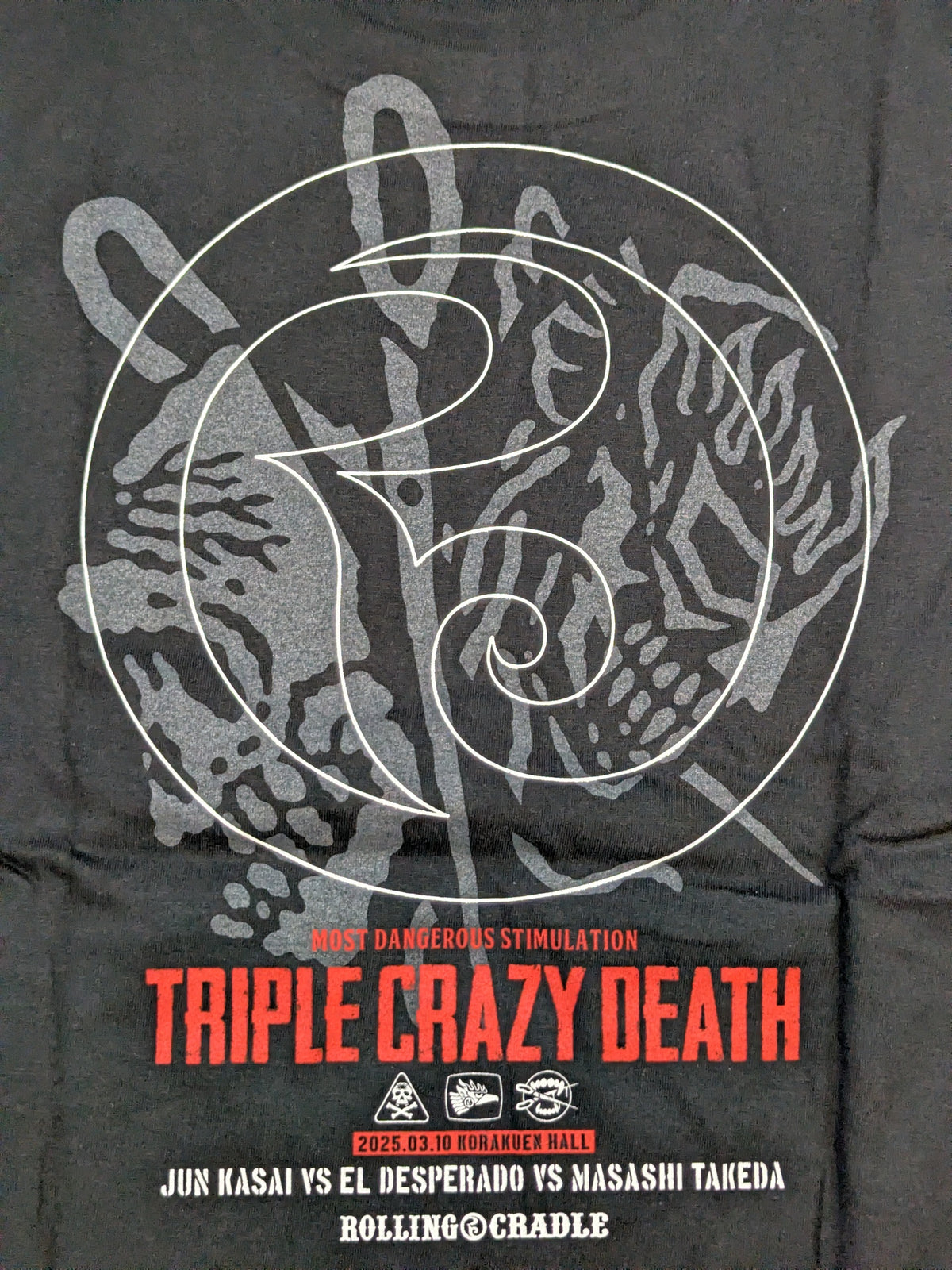 ★CRAZY FEST★ (El Desperado & Jun Kasai & Masashi Takeda ) T-shirt