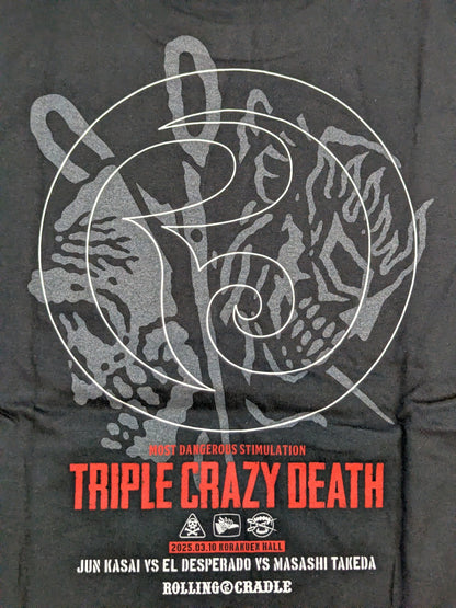 ★CRAZY FEST★ (El Desperado & Jun Kasai & Masashi Takeda ) T-shirt