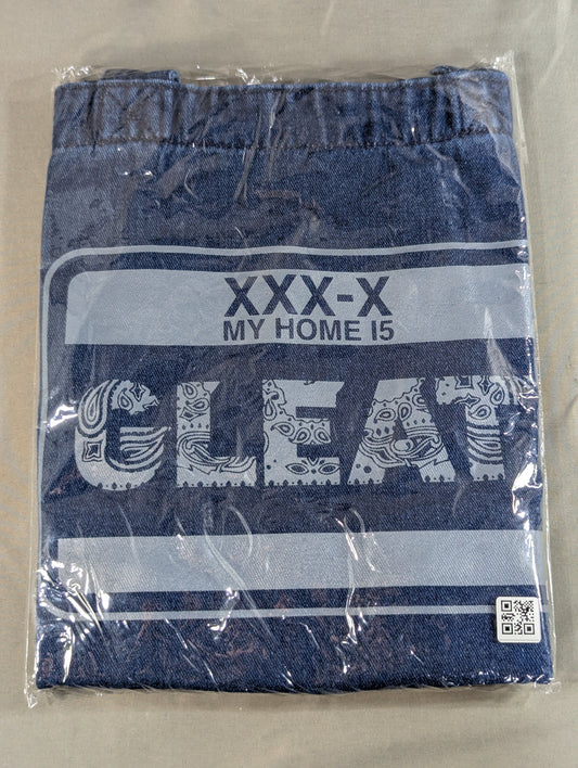 GLEAT「XXX-X MYHOME IS」デニムトートバッグ