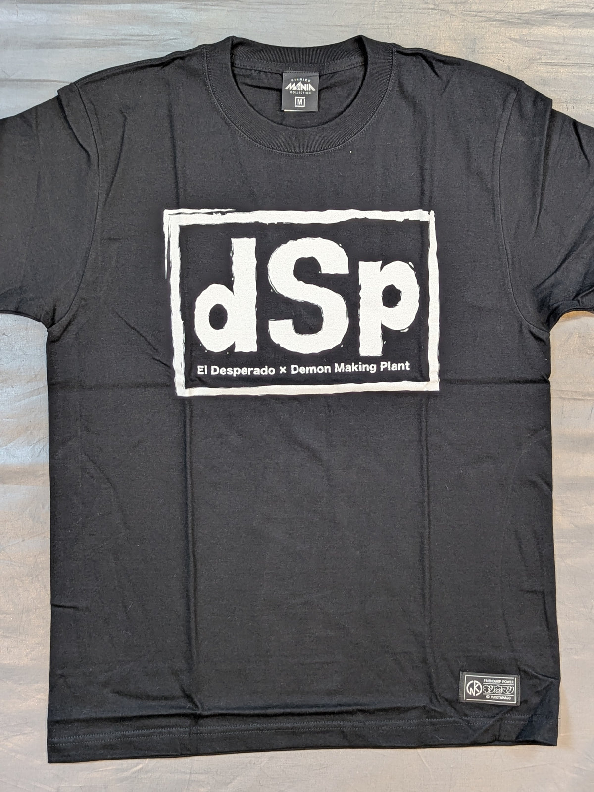 エル・デスペラード×d.M.p キン肉マン二世コラボTシャツ③(ブラック×ホワイト)
