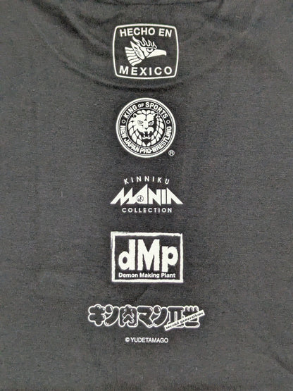 エル・デスペラード×d.M.p キン肉マン二世コラボTシャツ③(ブラック×ホワイト)