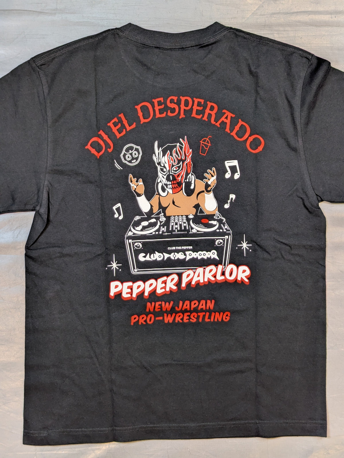 新日本プロレス×Pepper PARLOR エル・デスペラード「DJスタイル」Tシャツ