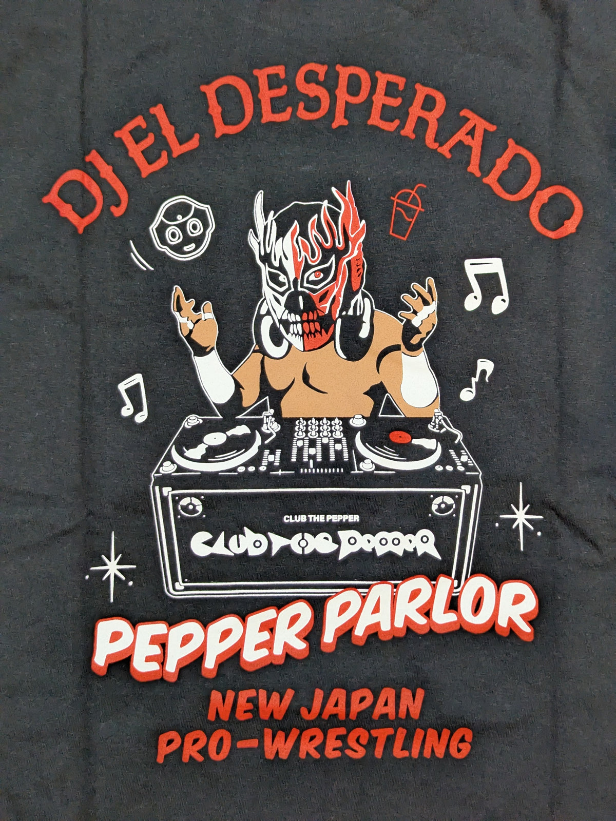 新日本プロレス×Pepper PARLOR エル・デスペラード「DJスタイル」Tシャツ