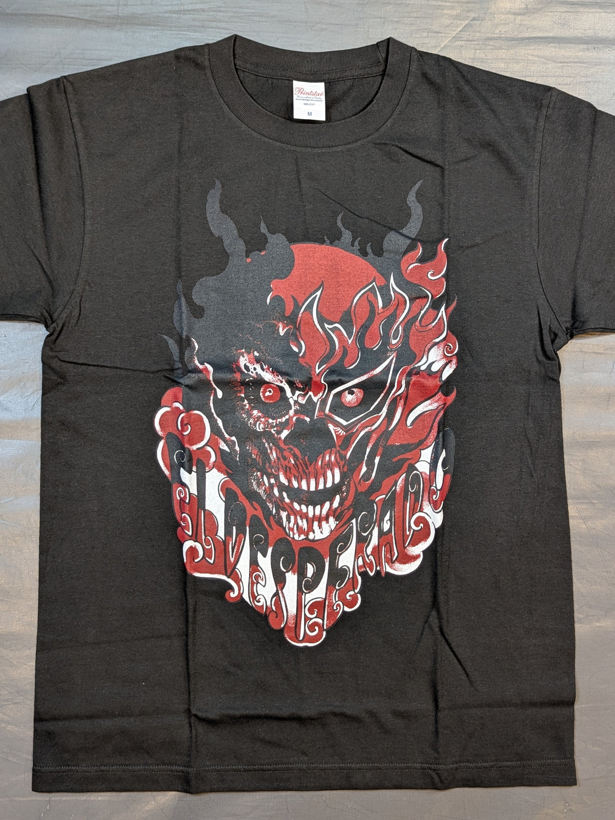 エル・デスペラード×桃桃子 コラボTシャツ③(スモークブラック)