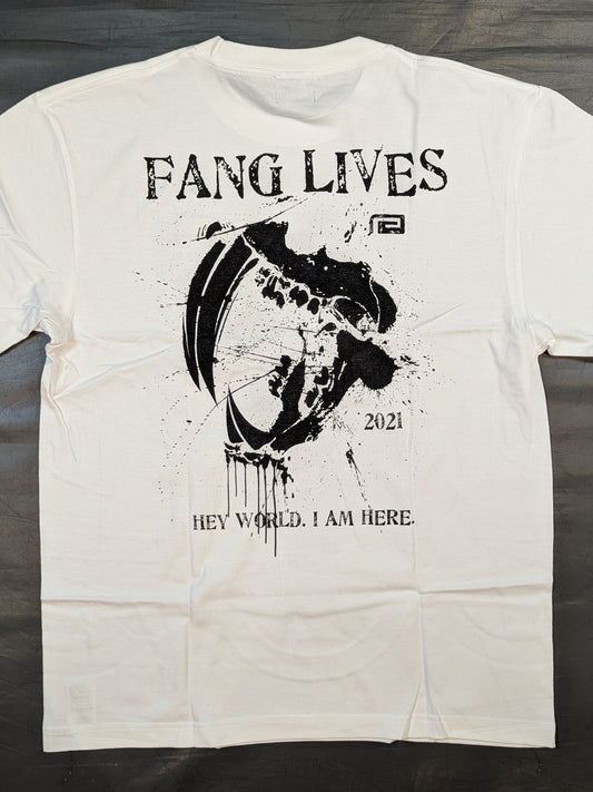 KENTA「FANG LIVES」Tシャツ①(ホワイト)