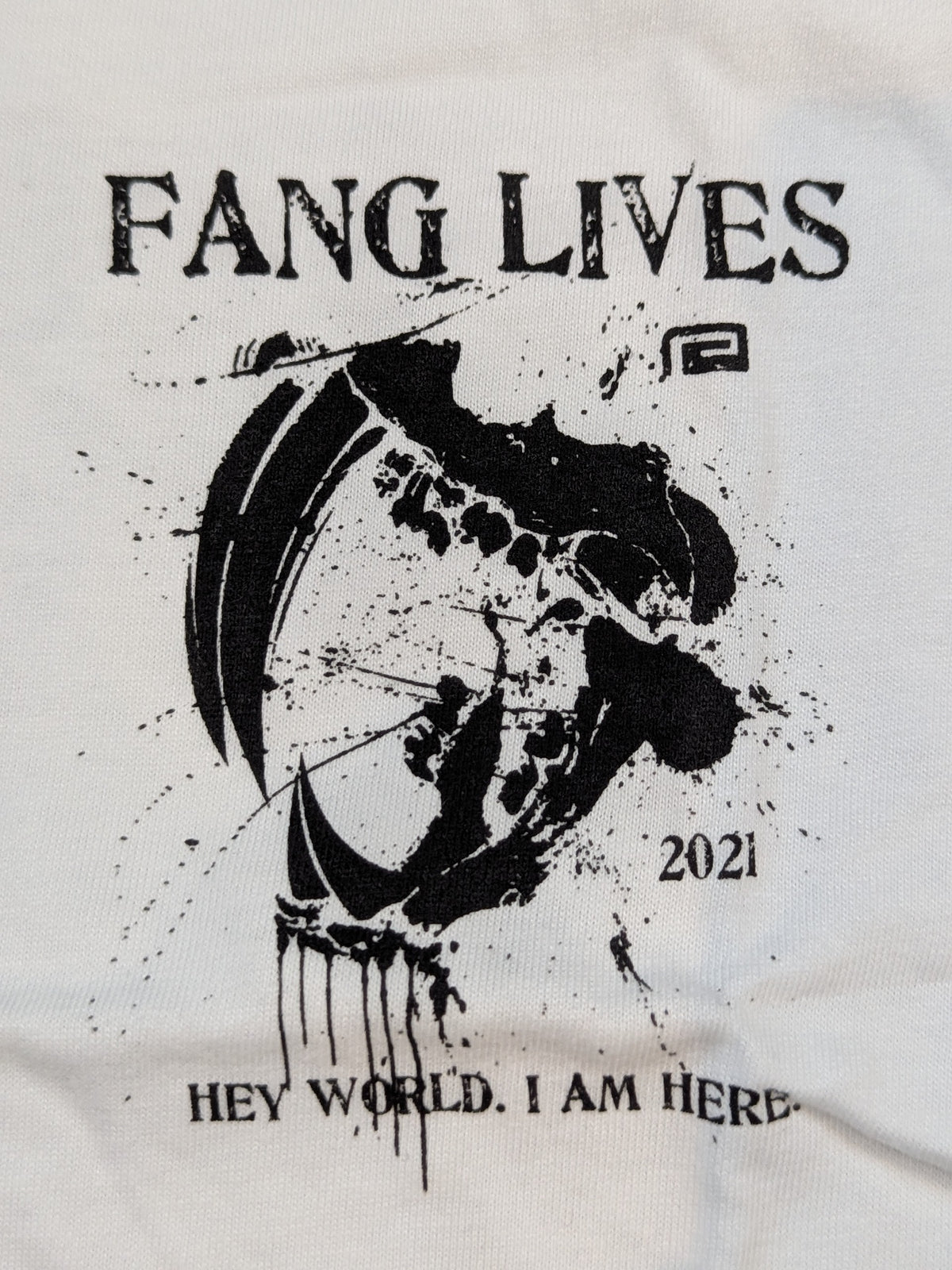 KENTA「FANG LIVES」Tシャツ①(ホワイト)