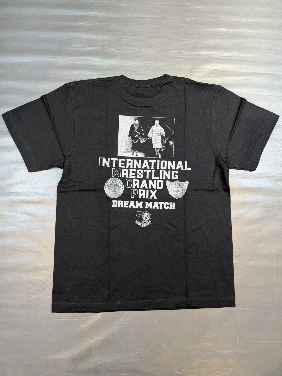 新日本プロレス50周年記念 アントニオ猪木＆オカダ・カズチカ コラボTシャツ②