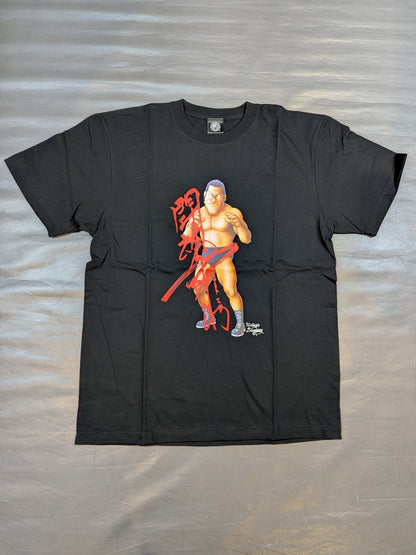 新日本プロレス50周年記念 アントニオ猪木 イラストTシャツ(BURNING SPIRIT)