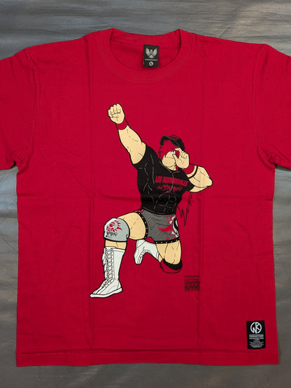 Tetsuya Naito × Geronimo T-Shirt (2) (Red)