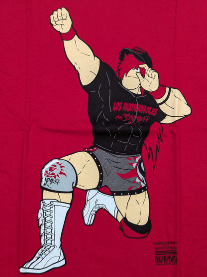 Tetsuya Naito × Geronimo T-Shirt (2) (Red)