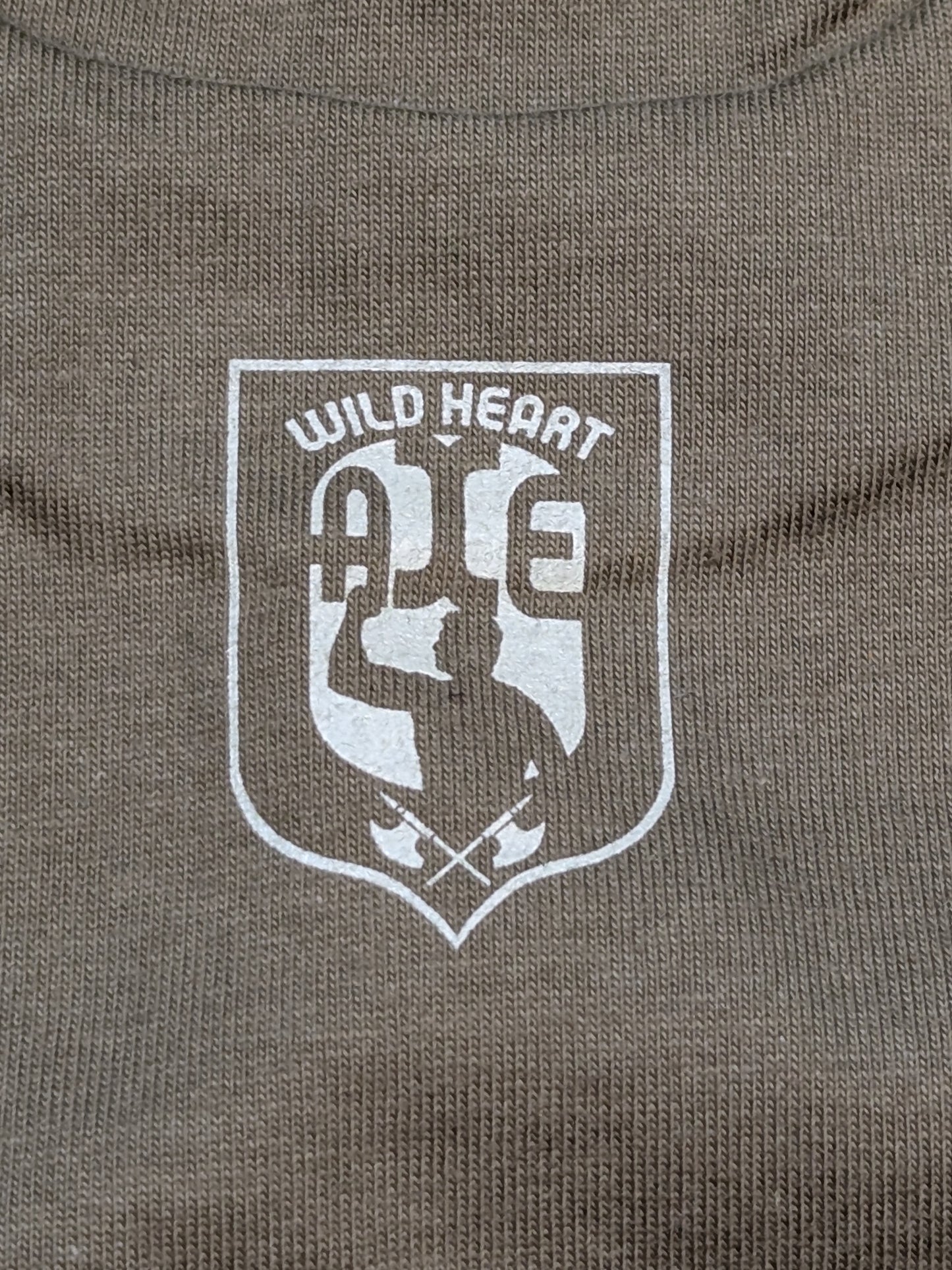 【直筆サイン入り】大森隆男「WILD HEART」Tシャツ(カーキ)