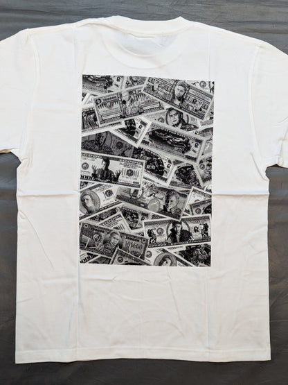 オカダ・カズチカ「RAINMAKER DOLLAR HISTORY」Tシャツ(ホワイト)