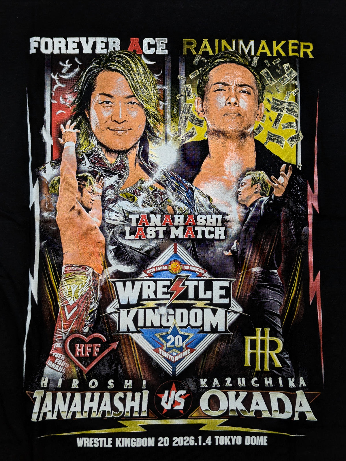 Hiroshi Tanahashi  vs Kazuchika Okada "WK20" Match Commemorative T-Shirt