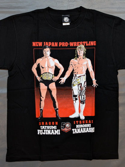 新日本プロレス50周年記念 藤波辰爾＆棚橋弘至 コラボTシャツ
