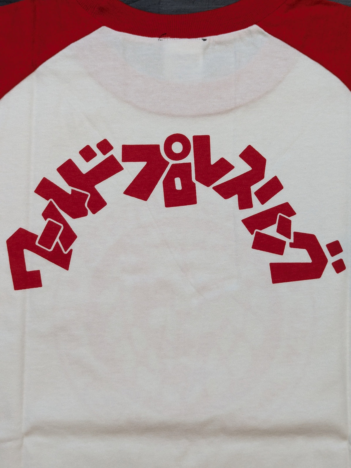 Lion Mark  Classic Raglan T-Shirt (3) (White×Red)