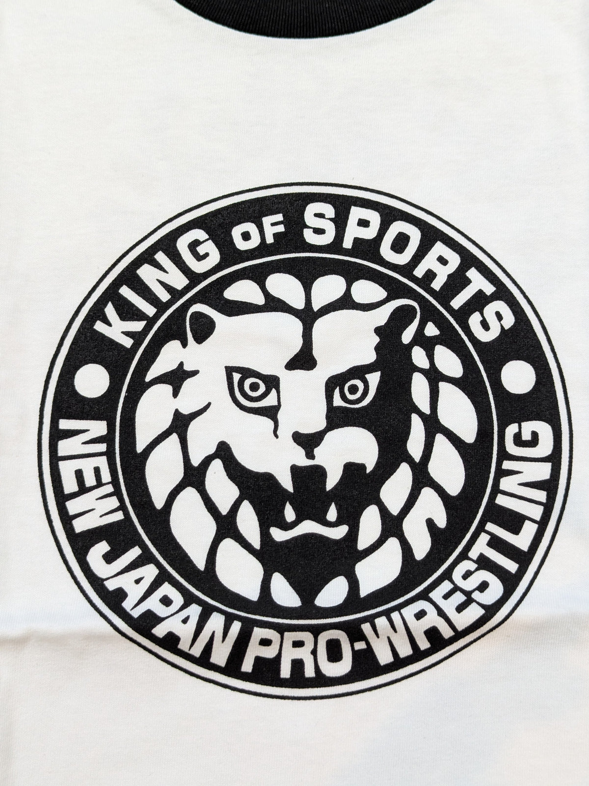 ライオンマーク クラシック ラグランTシャツ④(ホワイト×ブラック)
