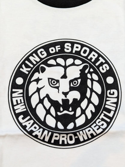 ライオンマーク クラシック ラグランTシャツ④(ホワイト×ブラック)