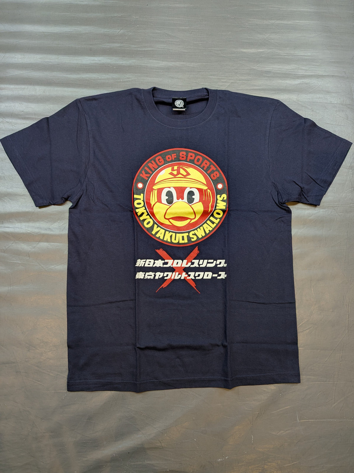 Tsubakuro ×New Japan Pro Wrestling  Collaboration T-Shirt (Navy)
