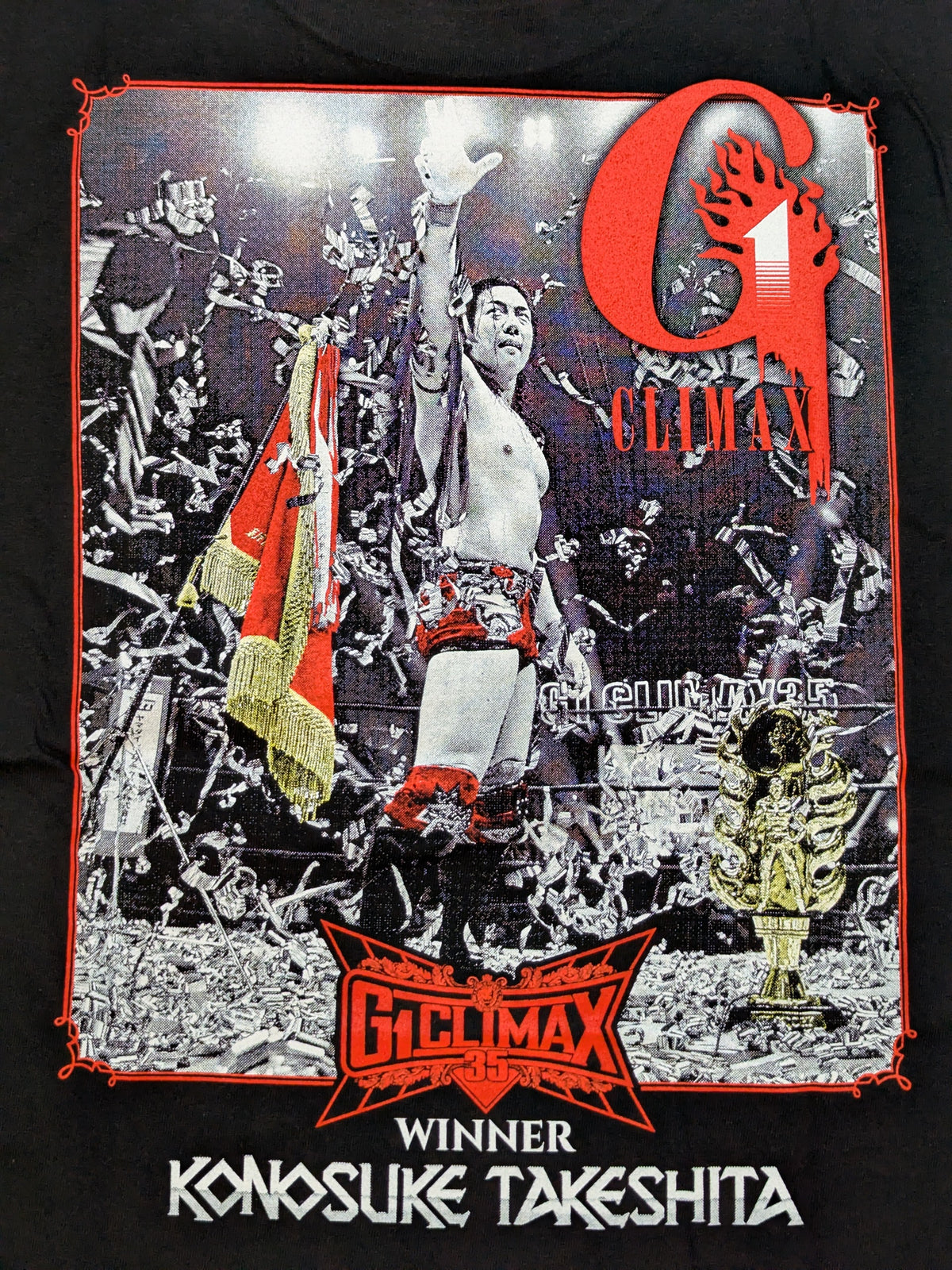 KONOSUKE TAKESHITA「G1 CLIMAX 35」優勝記念Tシャツ