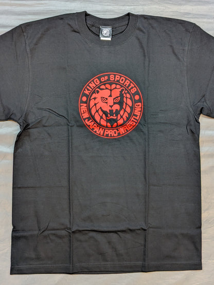 ライオンマーク Tシャツ(ブラック×レッド)