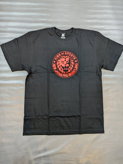 ライオンマーク Tシャツ(ブラック×レッド)