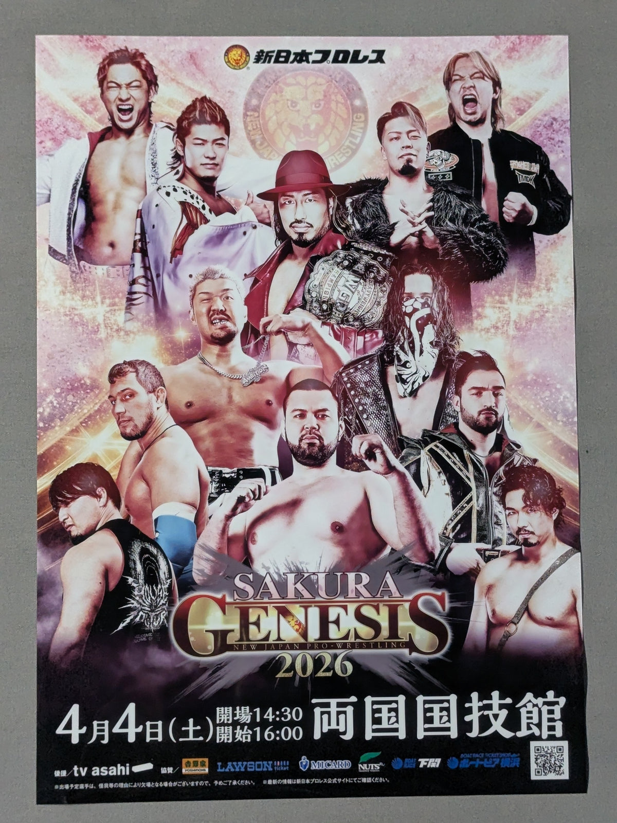 ★Team NJPW★ SAKURA GENESIS 2026 クリアポスター