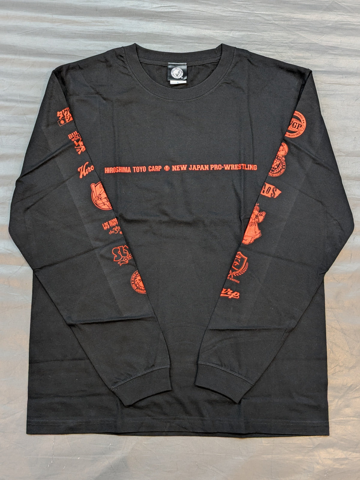 Hiroshima Toyo Carp × NJPW Long Sleeve T-Shirt