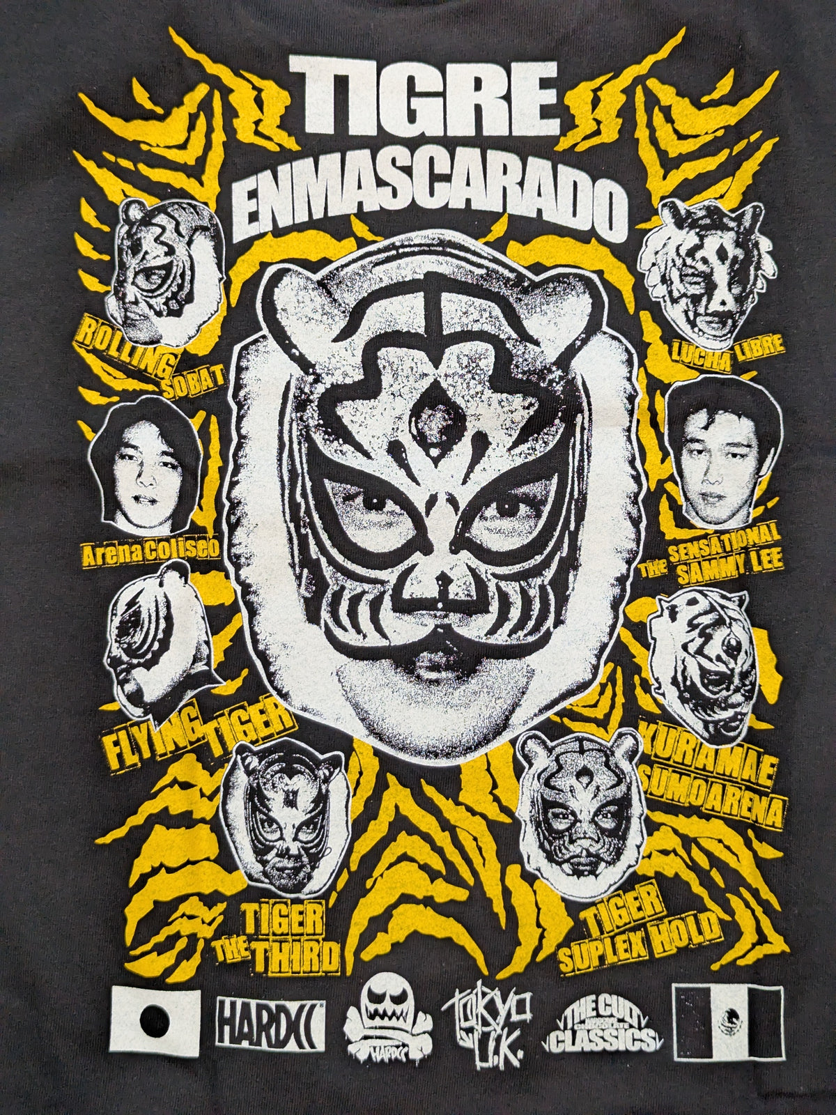 First Tiger Mask 'THE BIRTH OF LEGENDS 2022 (Legend Black)' T-shirt