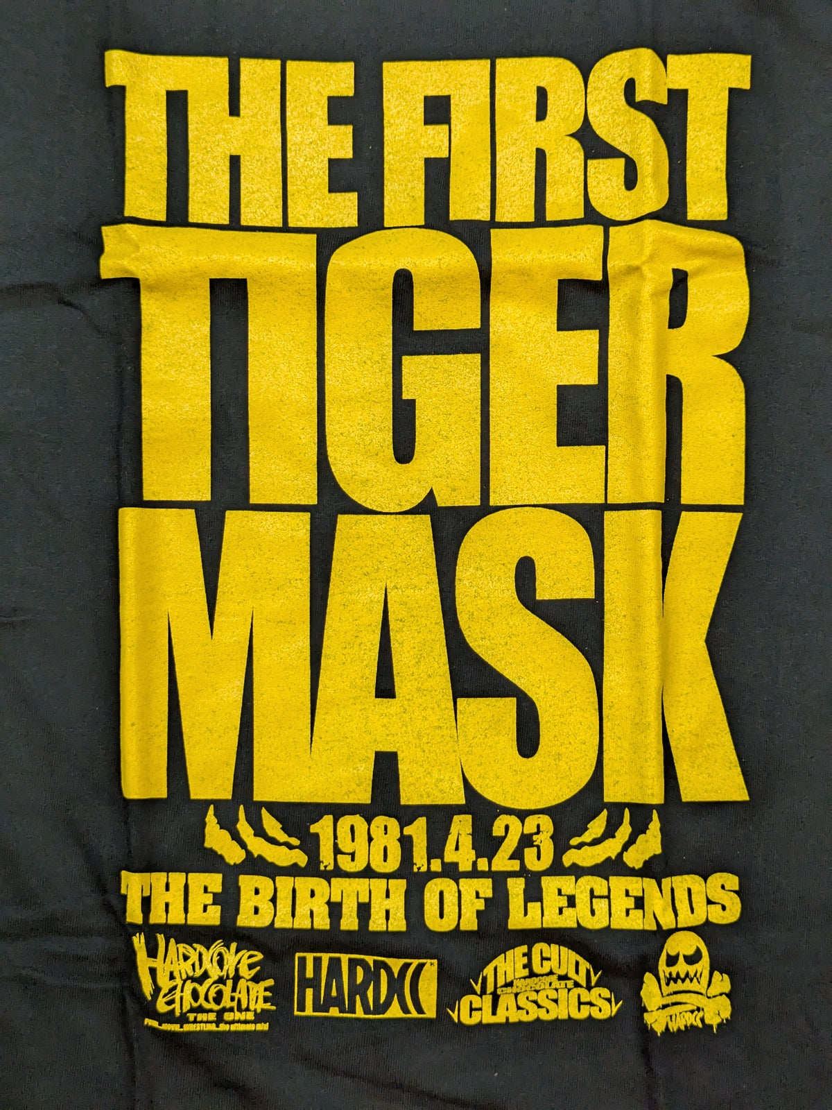 First Tiger Mask 'THE BIRTH OF LEGENDS 2022 (Legend Black)' T-shirt