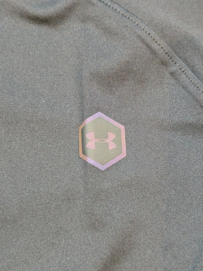 BLK/BLK UA Rush Lion Mark Armor Short Sleeve