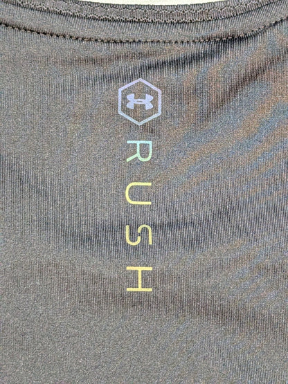BLK/BLK UA Rush Lion Mark Armor Short Sleeve