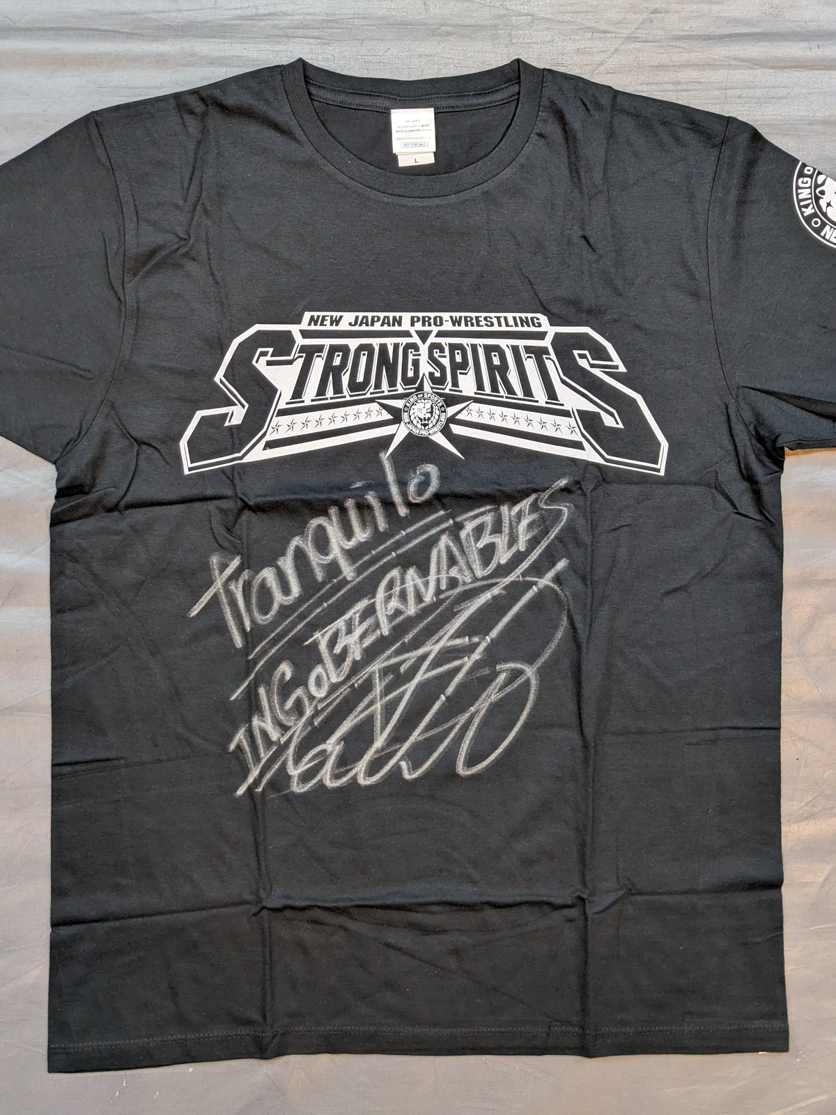 【内藤哲也 直筆サイン入り】STRONG SPIRITS ドライTシャツ