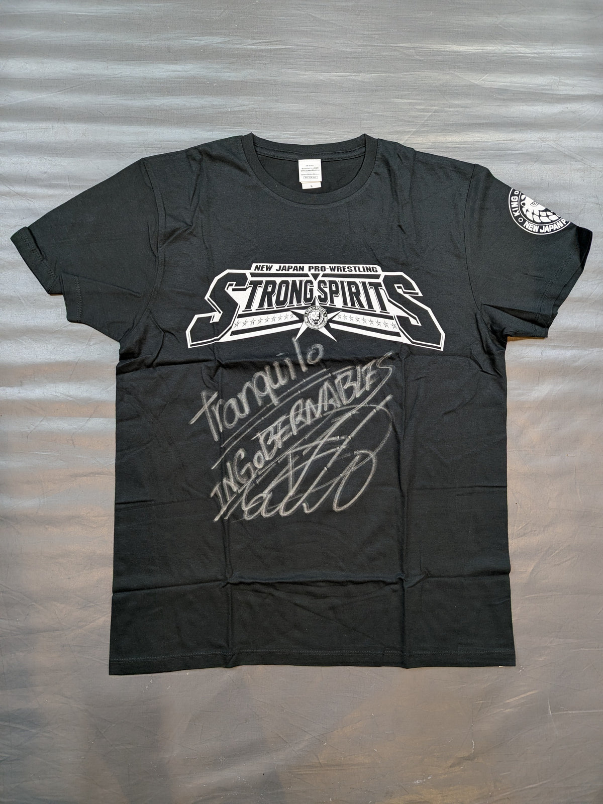 【内藤哲也 直筆サイン入り】STRONG SPIRITS ドライTシャツ