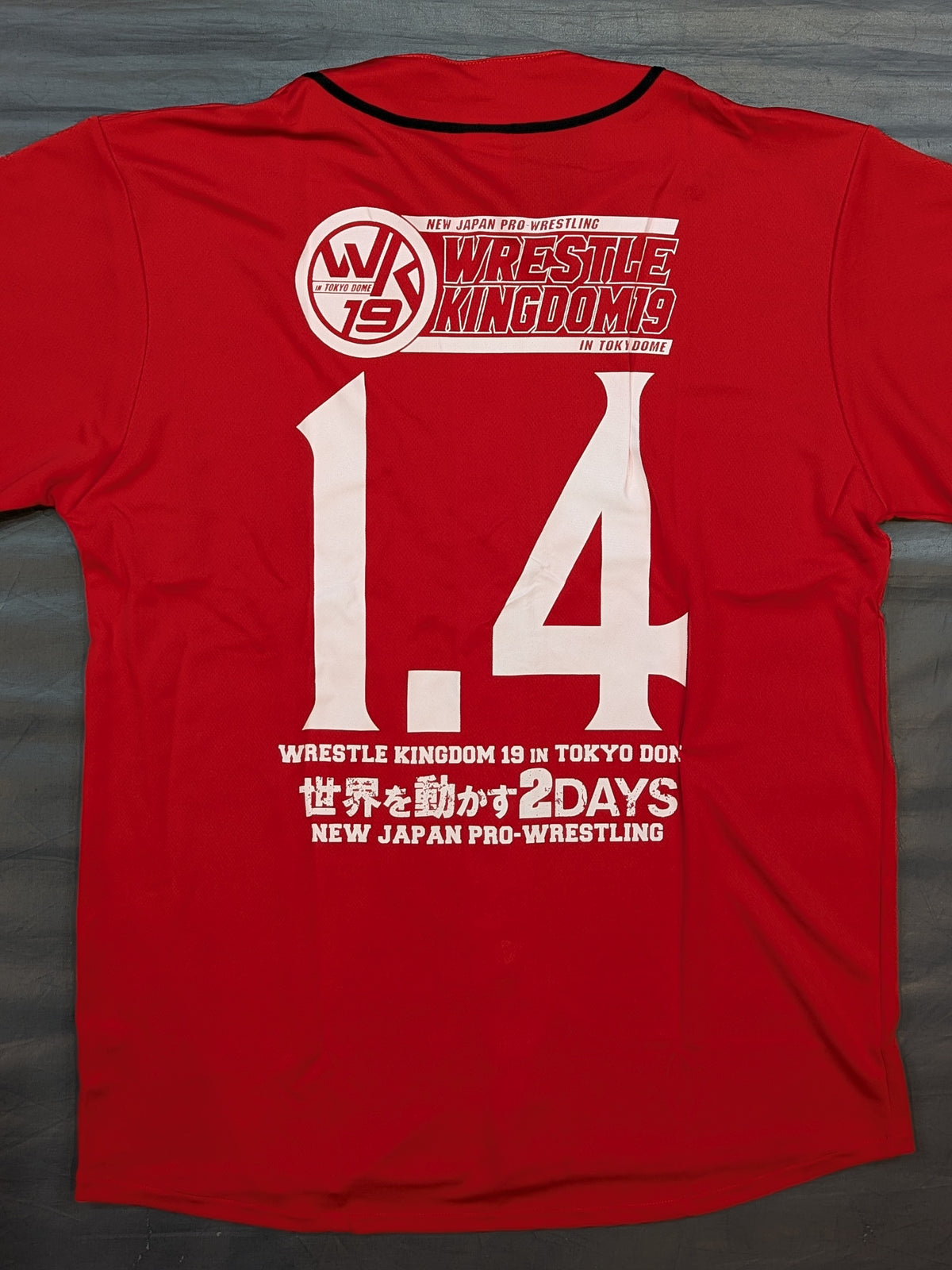 WRESTLE KINGDOM 19 オリジナルベースボールシャツ