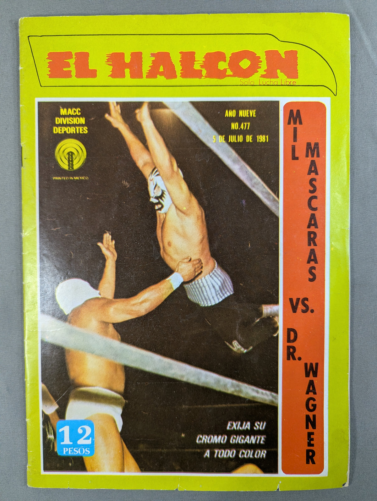 EL HALCON Solo Lucha Libre No.477