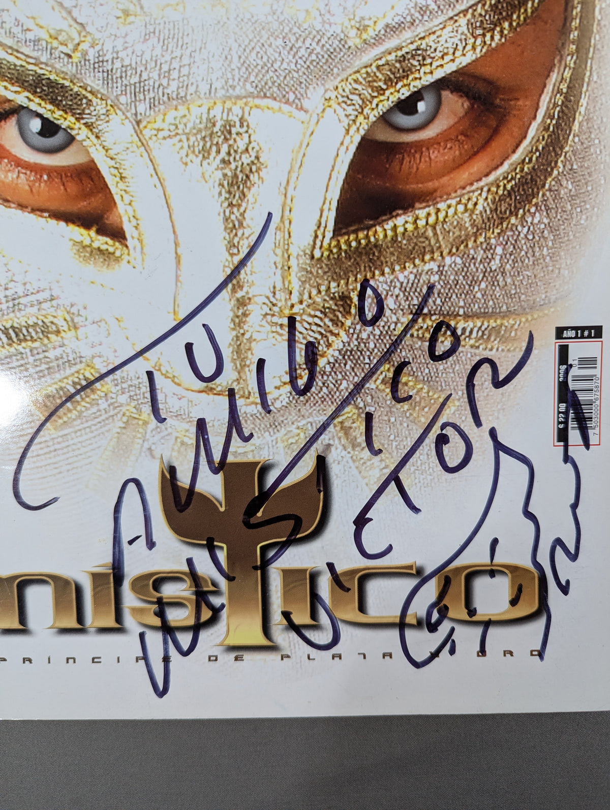 ★MISTICO  EL PRICIPE DE PLATA Y ORO★ GUERREROS DEL RING ESPECIAL No.1