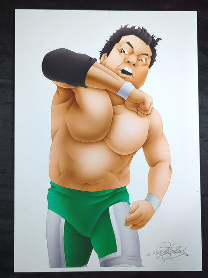 ★坂井永年氏 原画作品★「方舟の盟主」三沢光晴