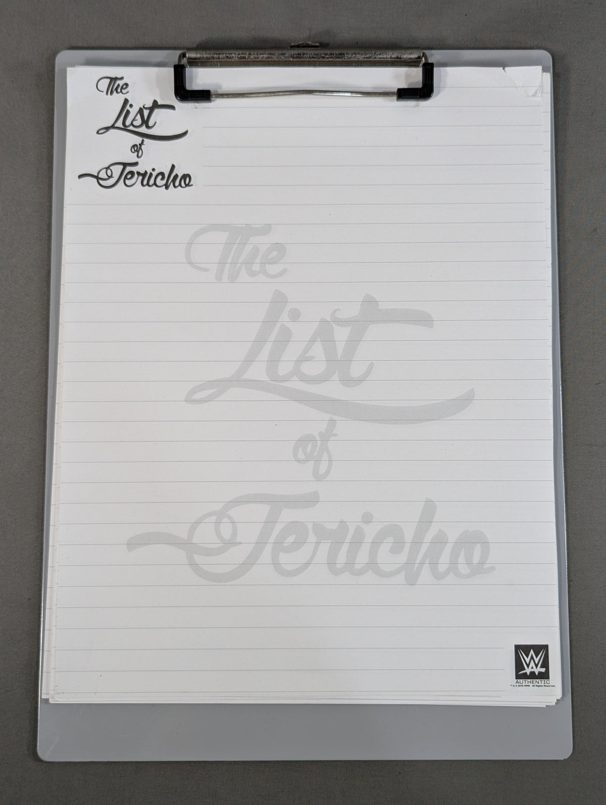 クリス・ジェリコ「The List of Jericho」クリップボード&ノート