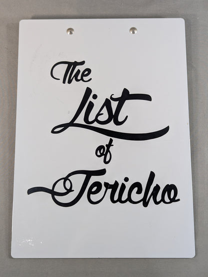 クリス・ジェリコ「The List of Jericho」クリップボード&ノート