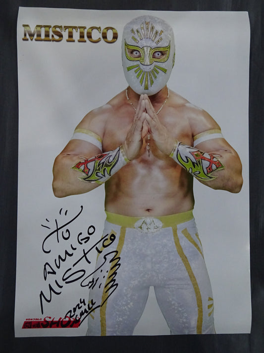 【hand signed autograph】 Mistico  Poster (1)