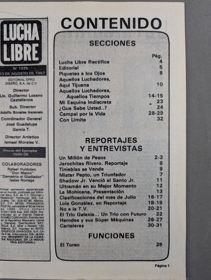 LUCHA LIBRE No.1225